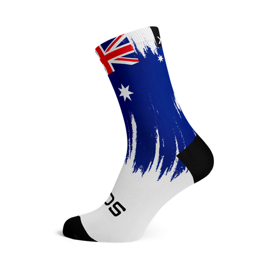 Australia Splash Flag Crew Socks