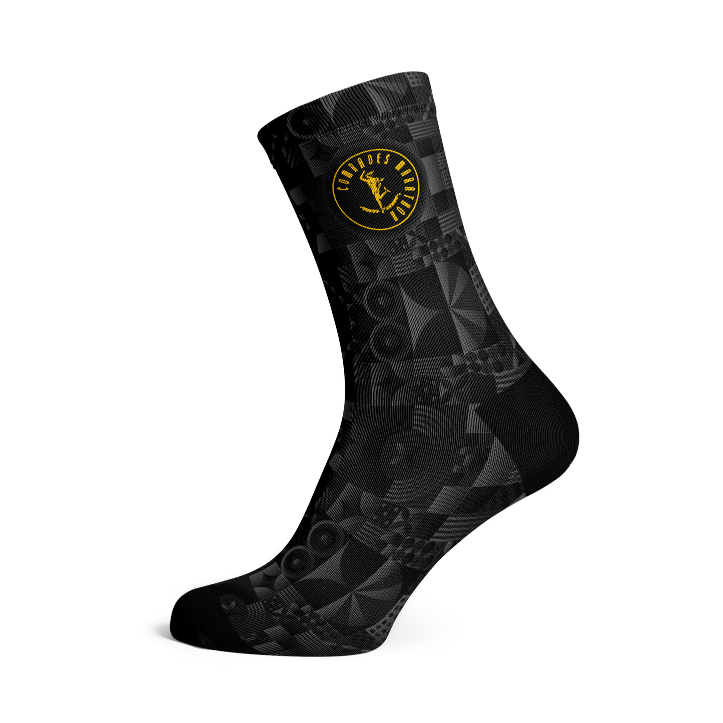 Comrades Marathon Black Running Crew Socks