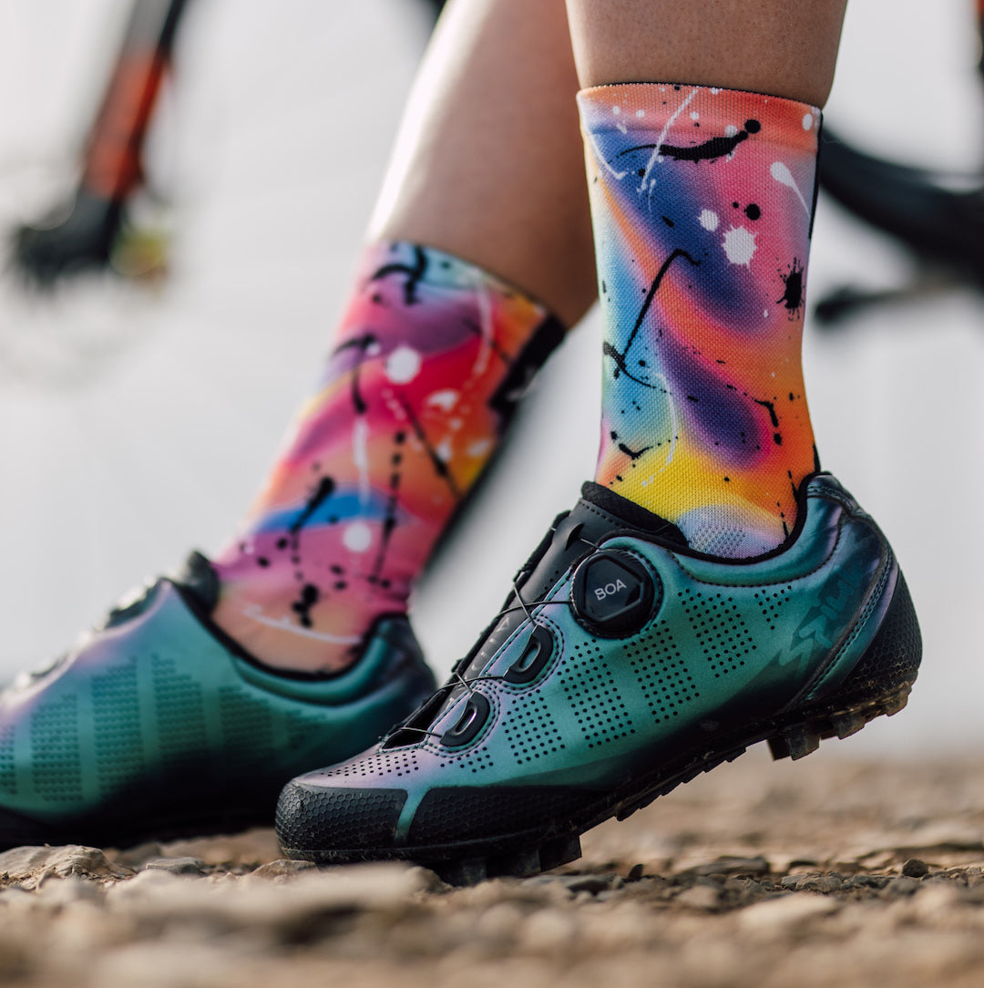 Holographic Casual Crew Socks