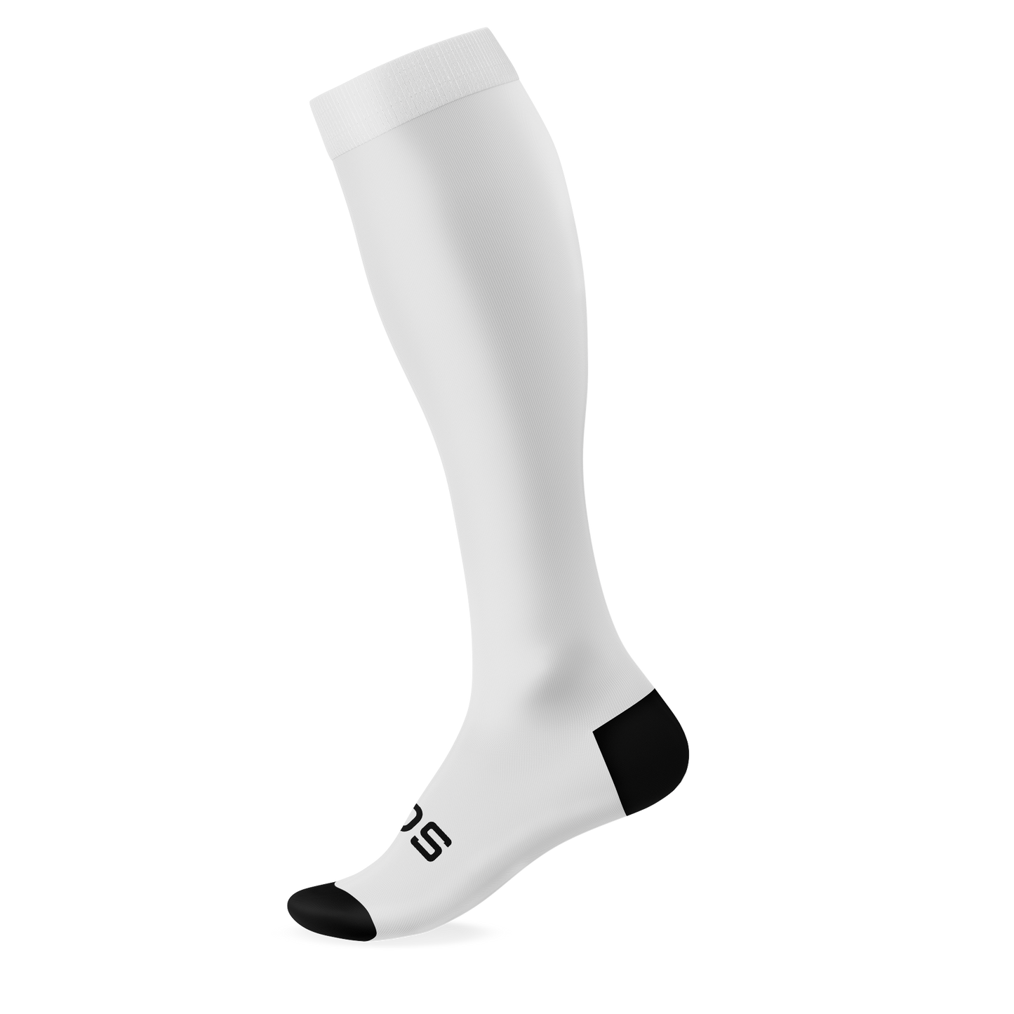 Solid Black Knee High Socks