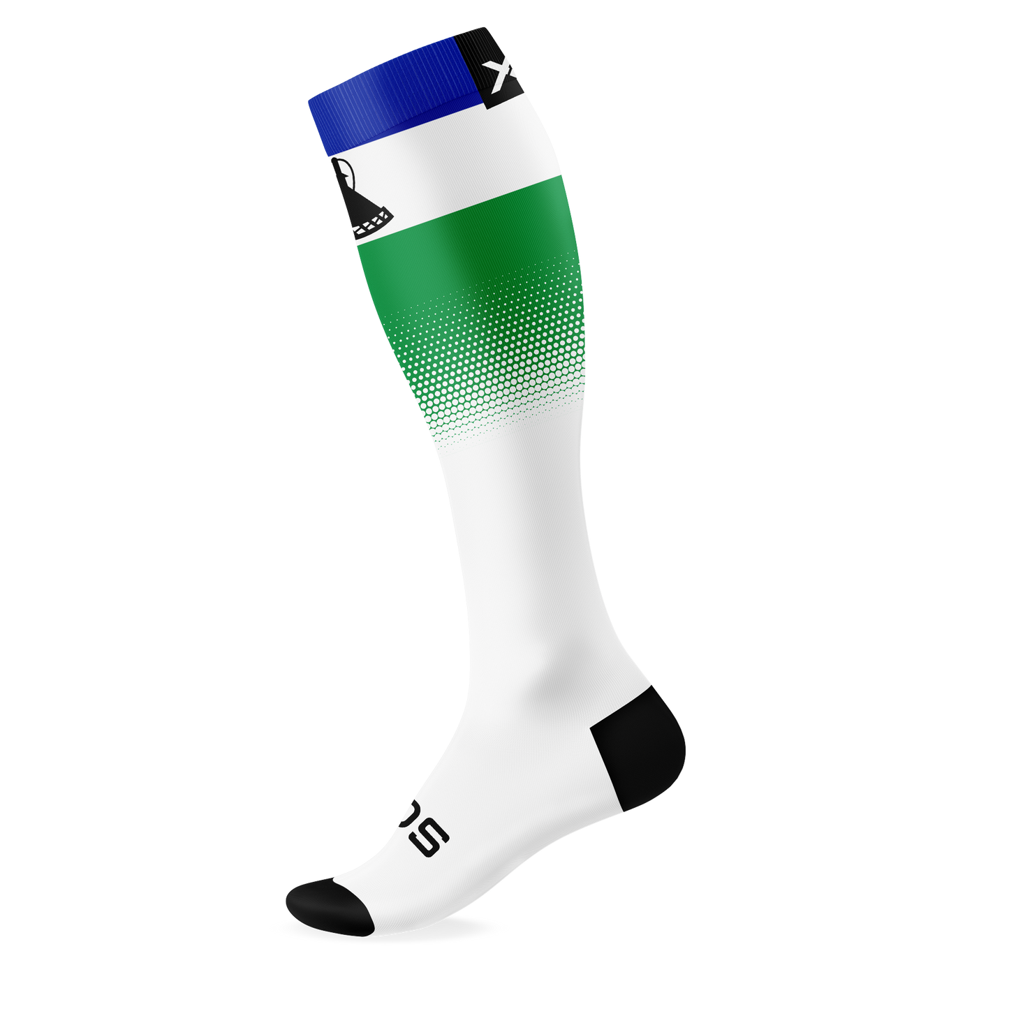 Lesotho Flag Knee High Socks