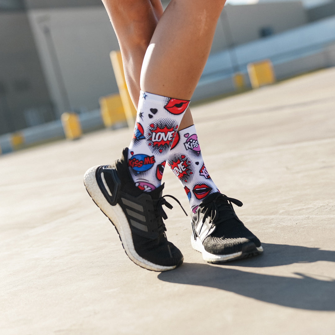 Love Struck Casual Crew Socks