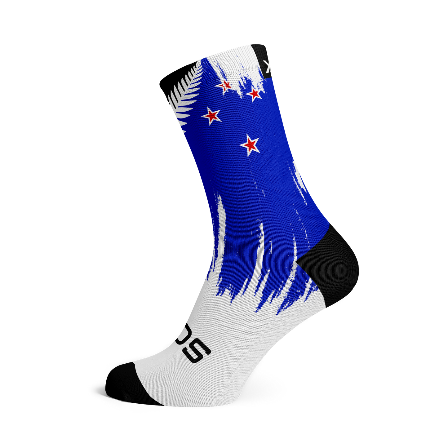 New Zealand Silver Fern Splash Crew Socks