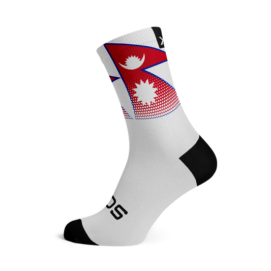 Nepal Flag Crew Socks