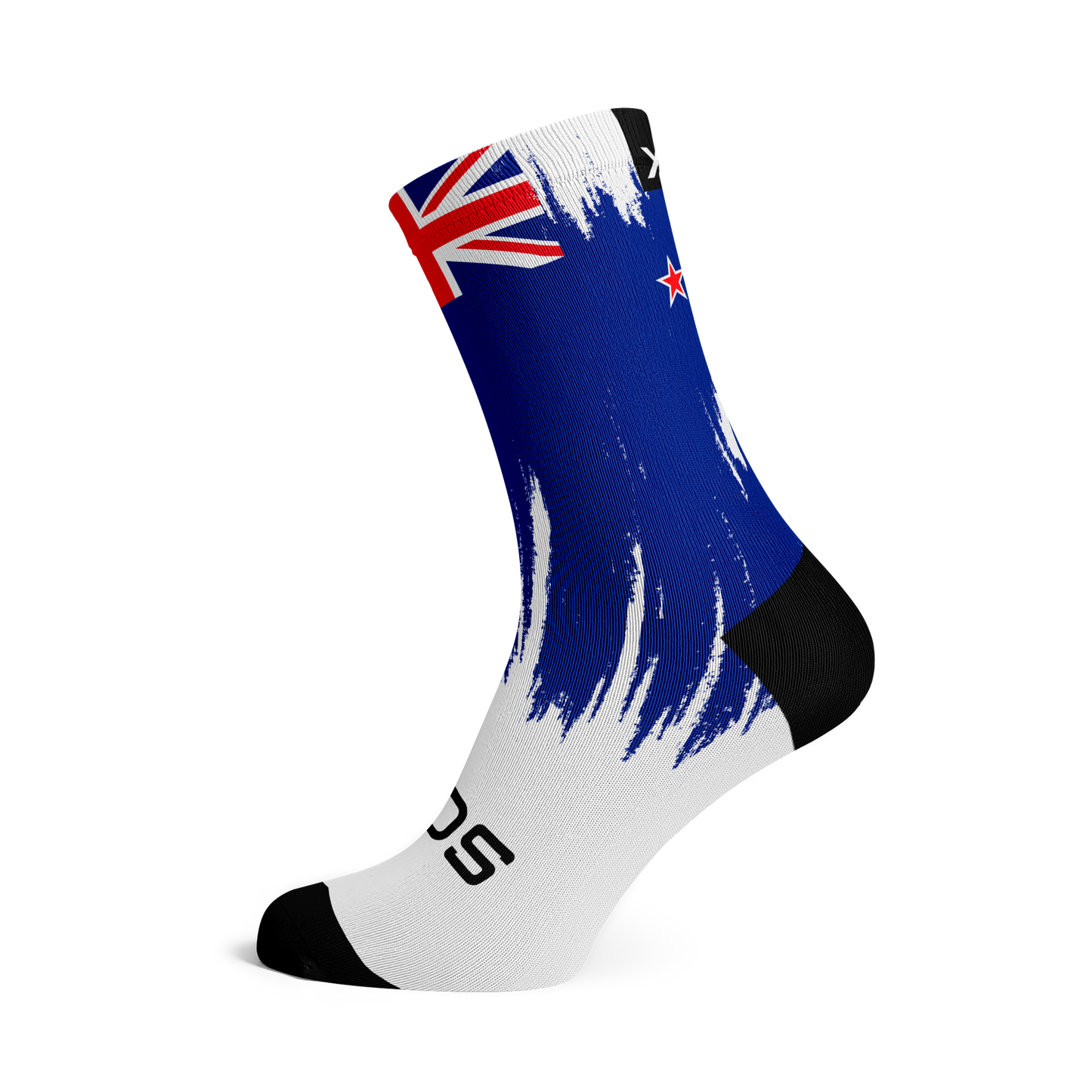 New Zealand Splash Flag Crew Socks