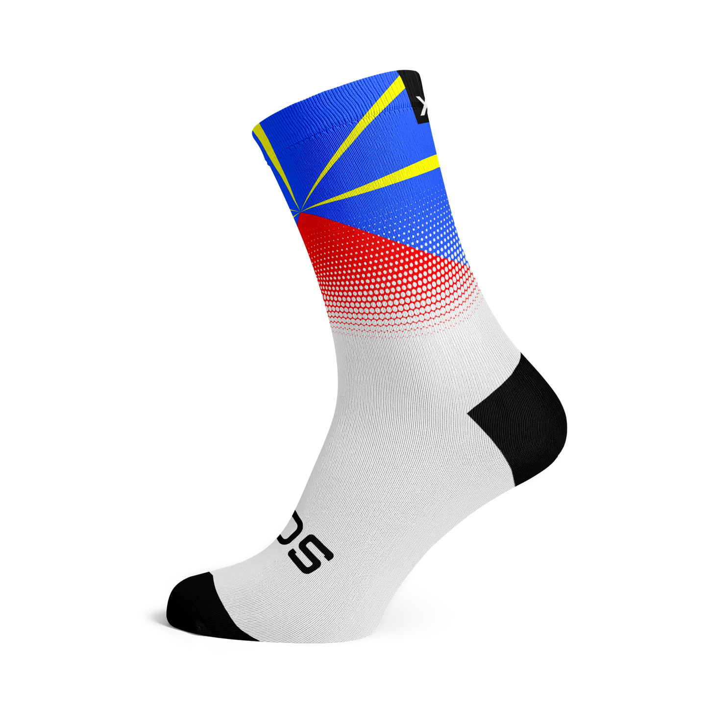Reunion Island Flag Crew Socks