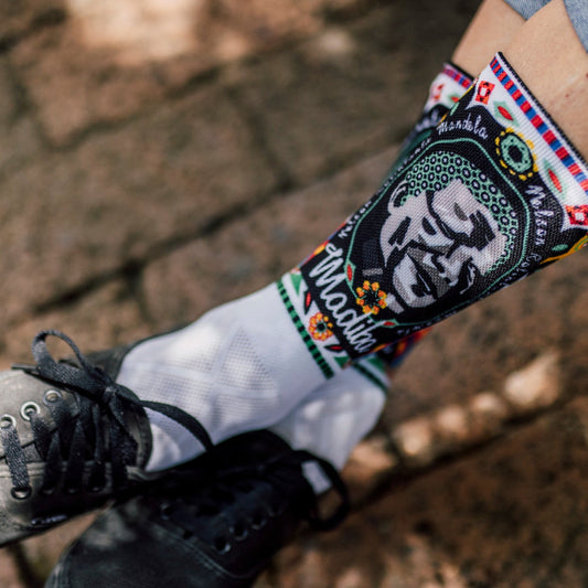 Nelson Mandela Foundation White Crew Socks