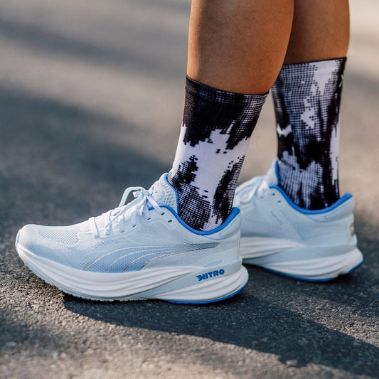 White Gravel Minimalist Crew Socks