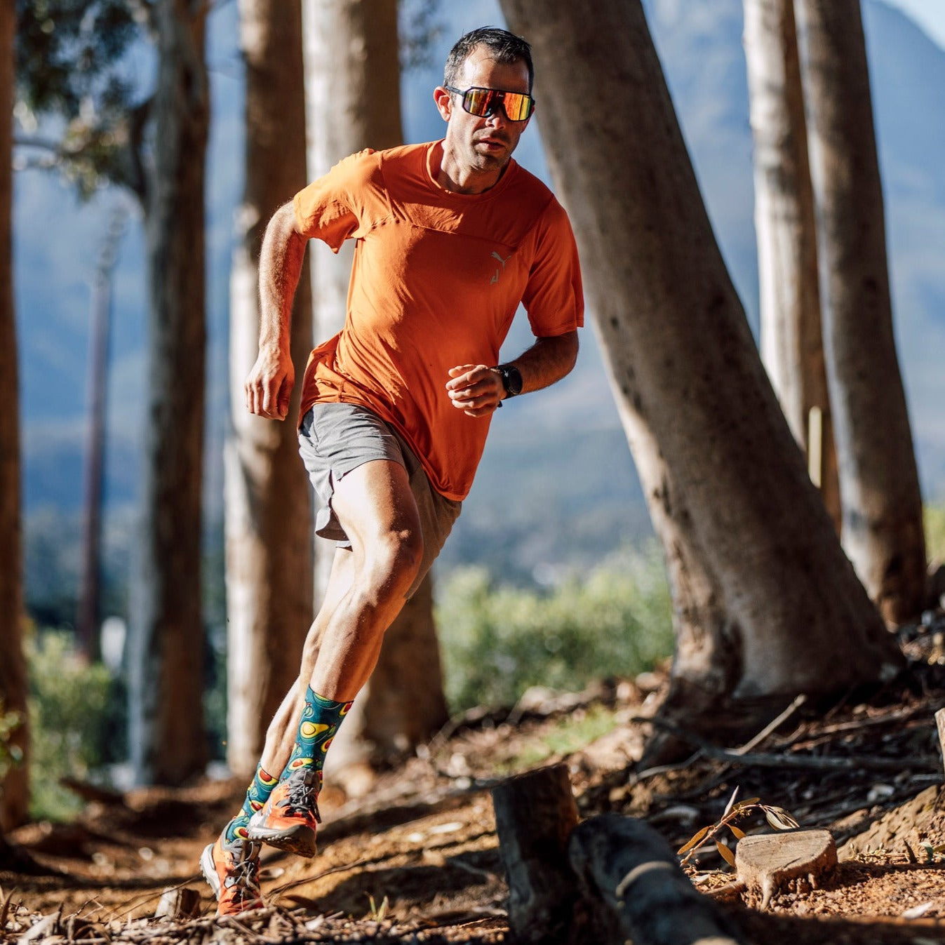 Avocado Running Crew Socks