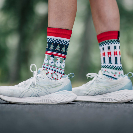 Holly Jolly Nutcracker Crew Socks