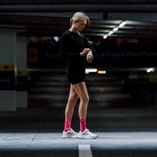 Neon Slide Pink Socks