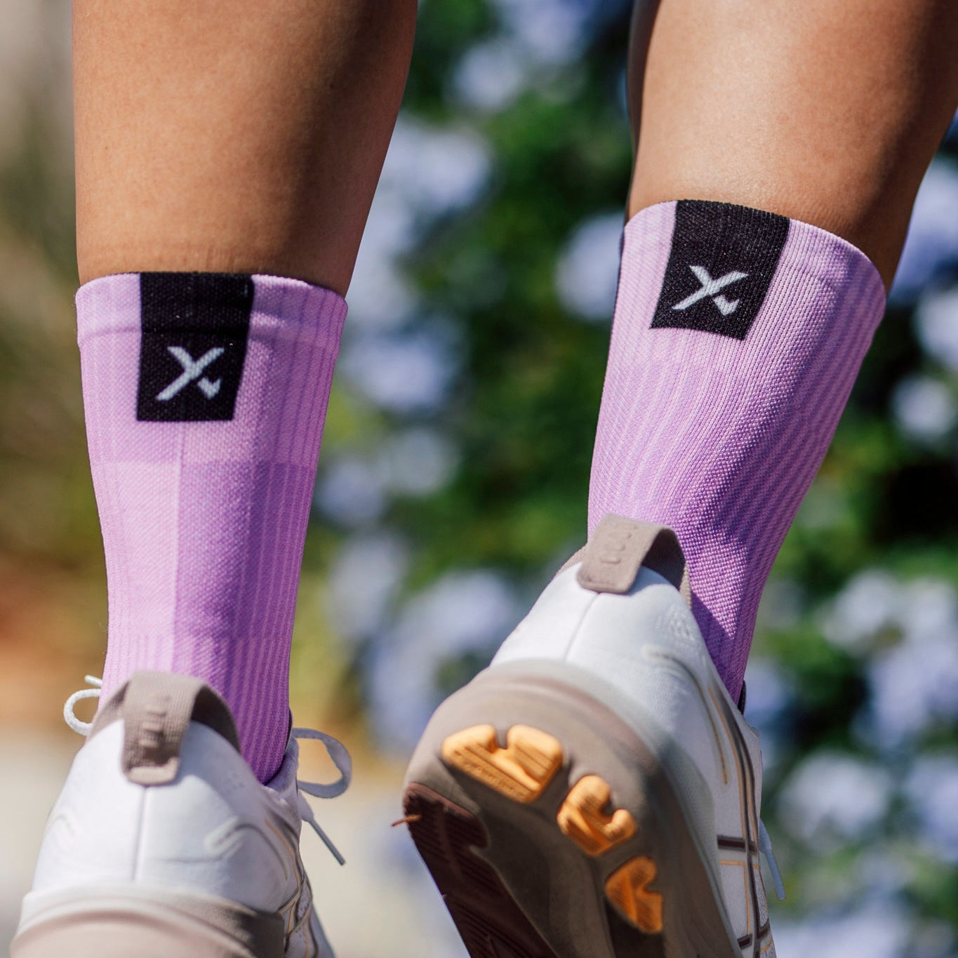 Slight Lilac Minimalist Crew Socks