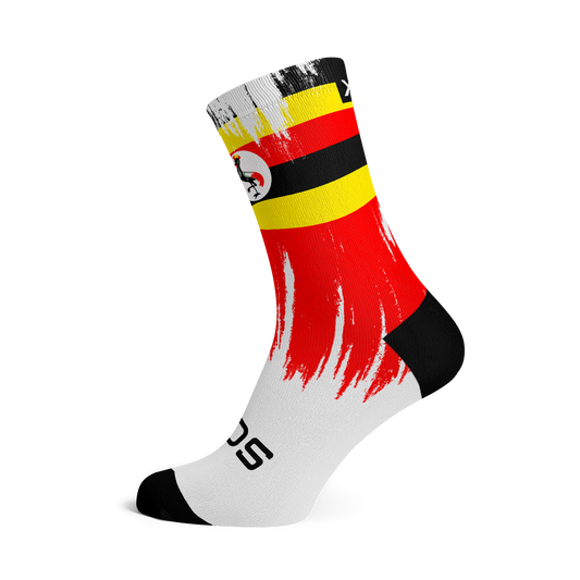 Uganda Splash Flag Crew Socks