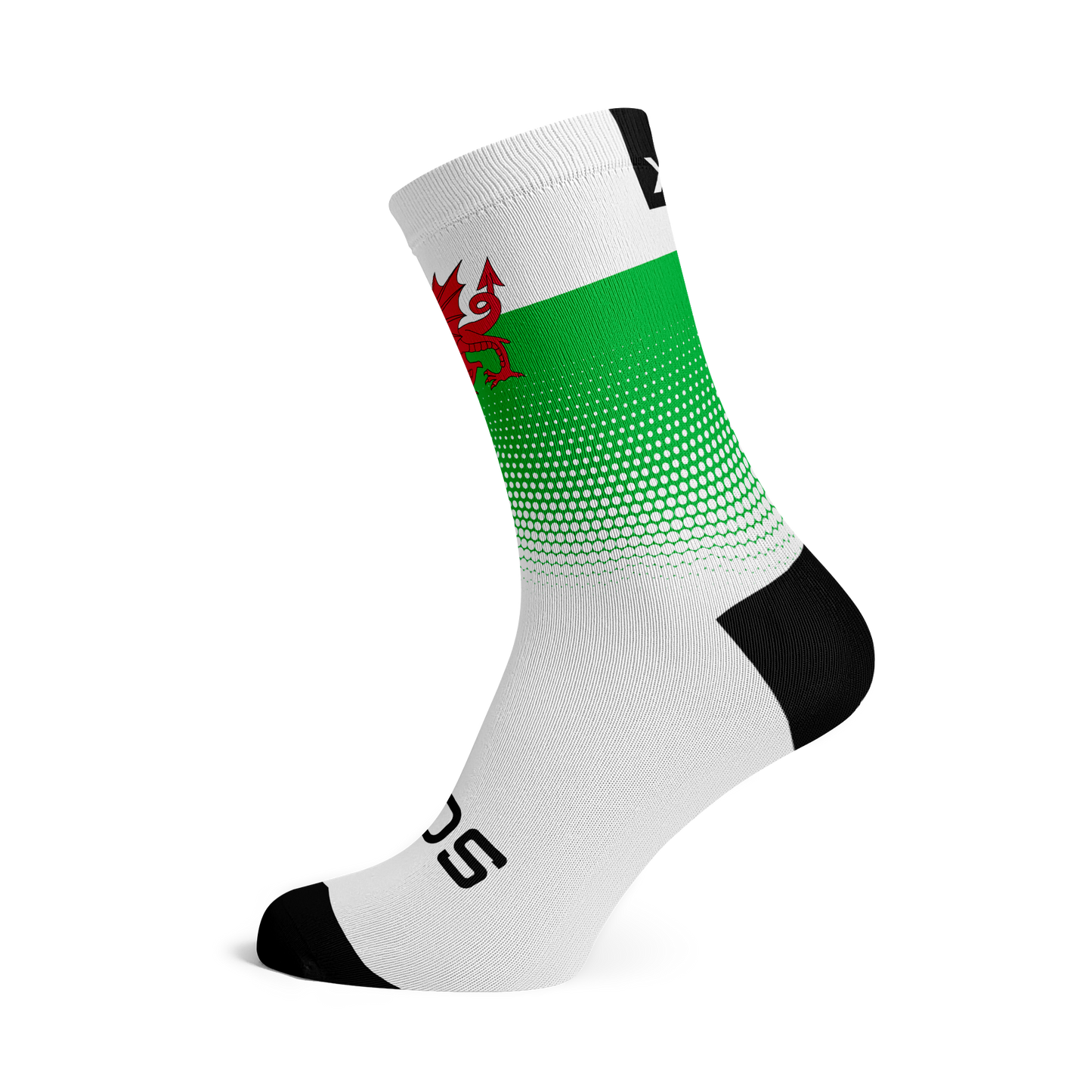 Wales Flag Crew Socks