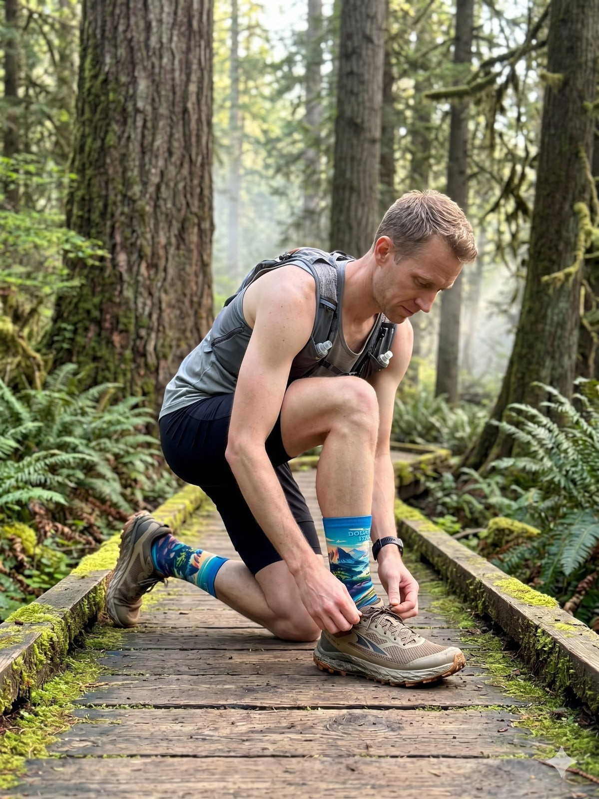 Dolomites River Crew Socks