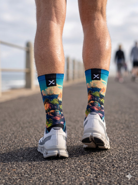 Dolomites River Crew Socks