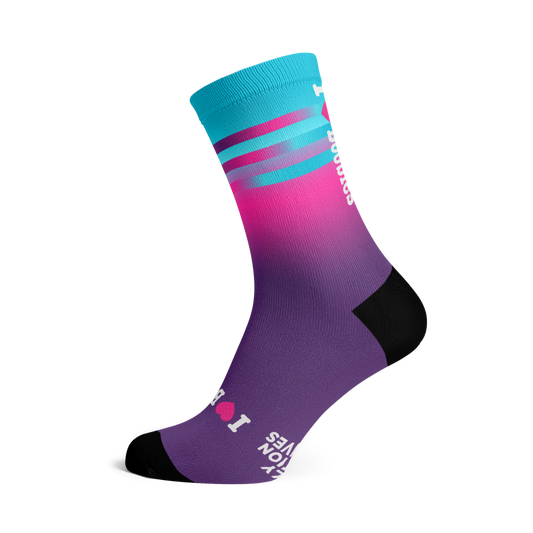 I Love Boobies Gelato Running Crew Socks