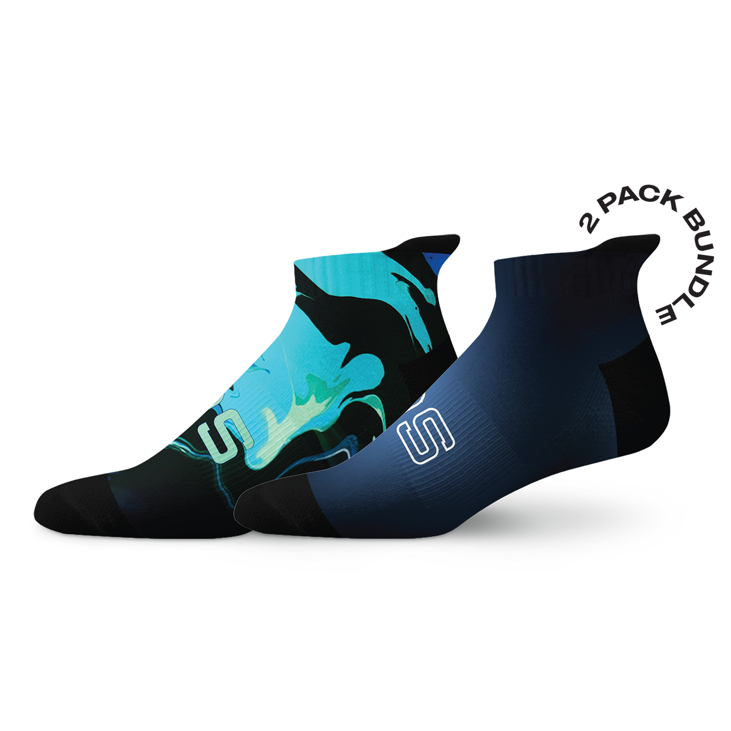 Acid Wash Tab Combo Socks