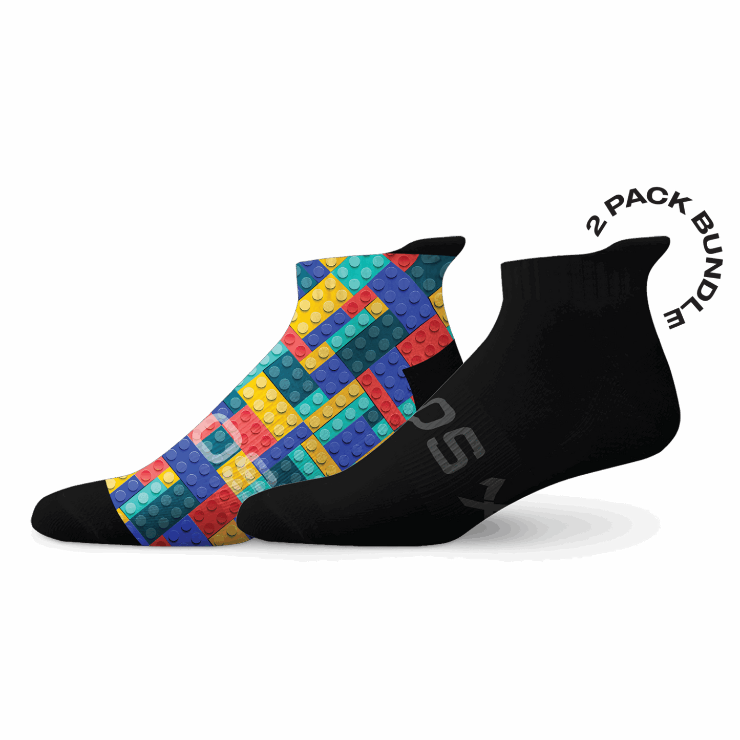 Blocks Tab Combo Socks