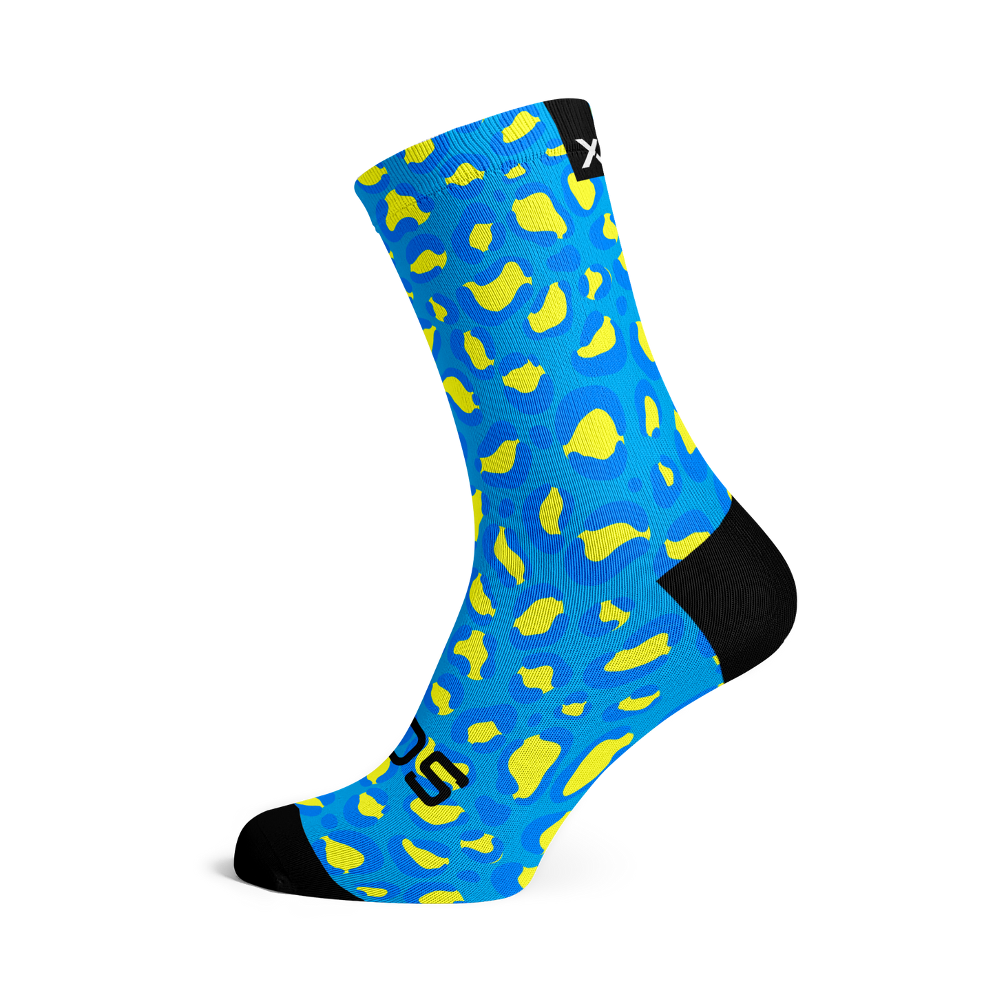 Blue Leopard Socks