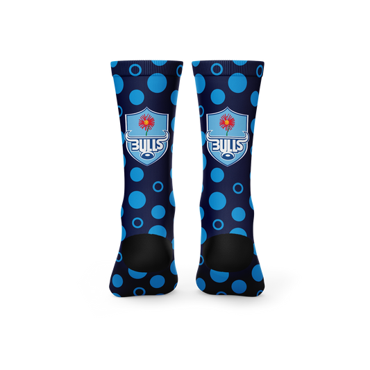 Bulls Polkadot Rugby Crew Socks
