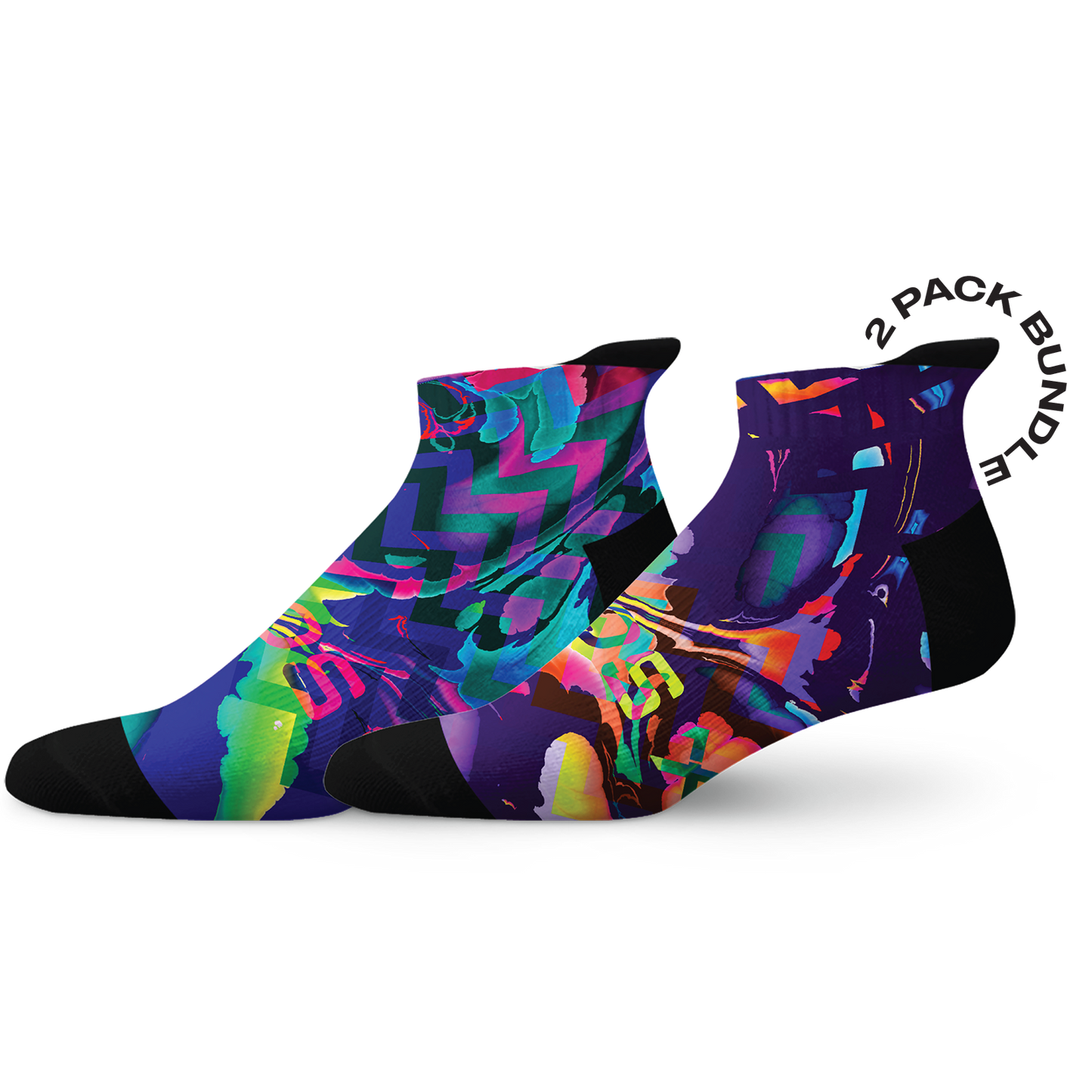 Colour Spill Tab Combo Socks