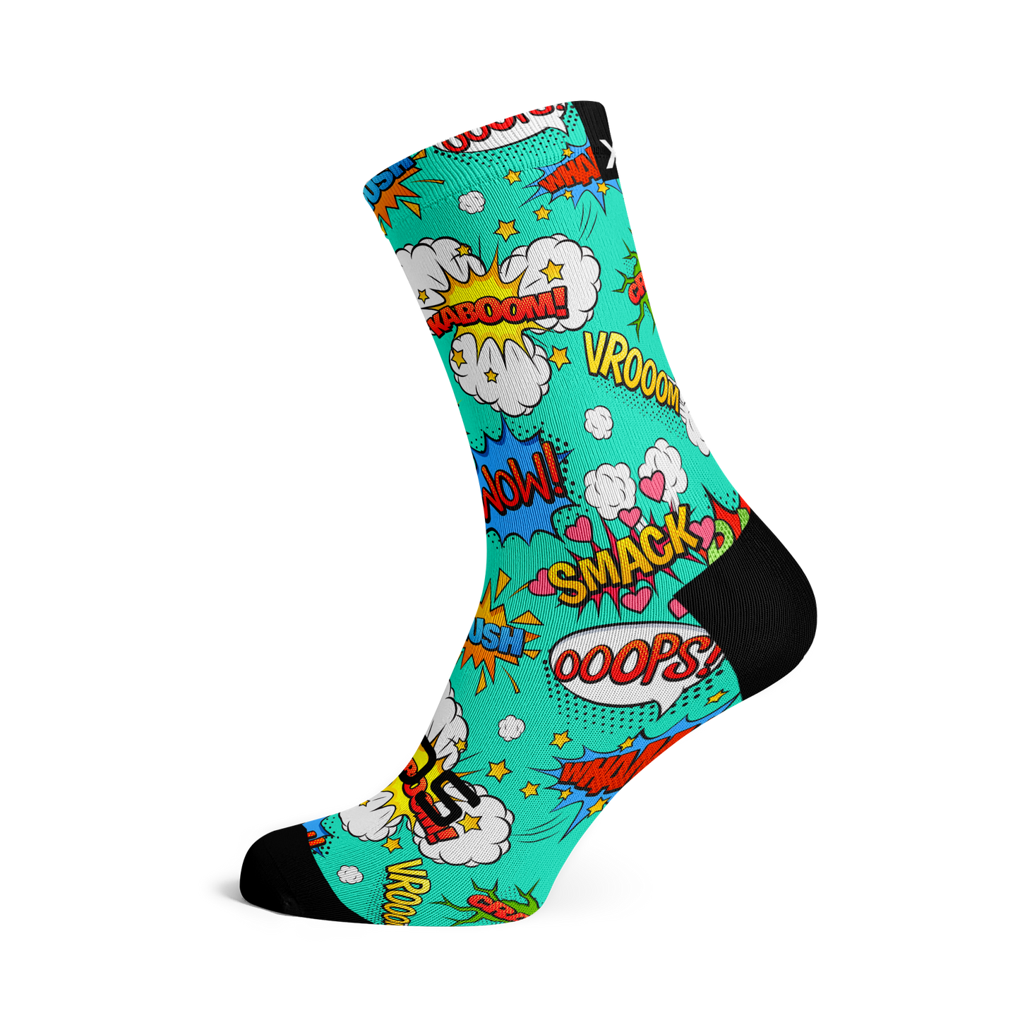 Comic Cycling Crew Socks
