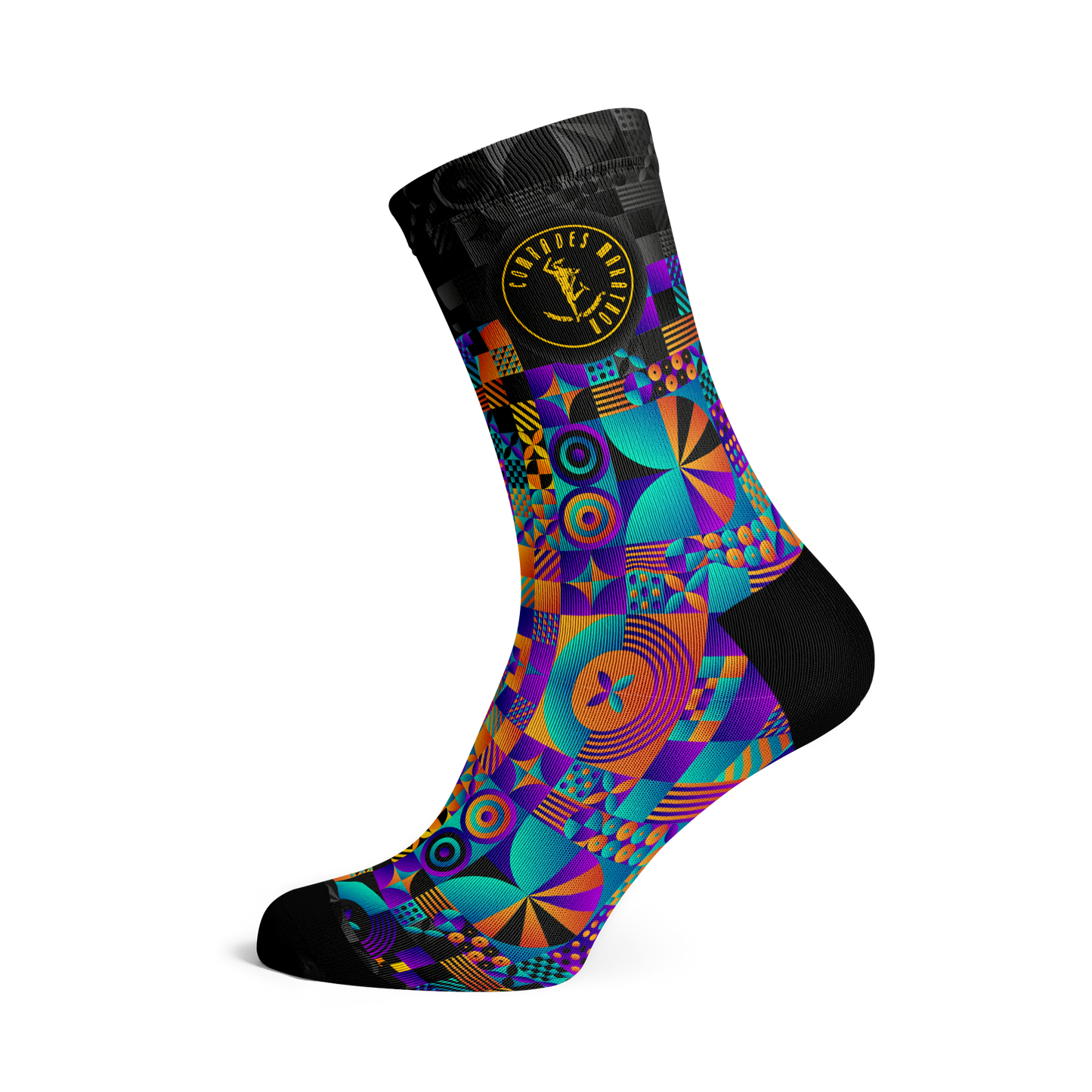Comrades Marathon Rainbow Running Crew Socks