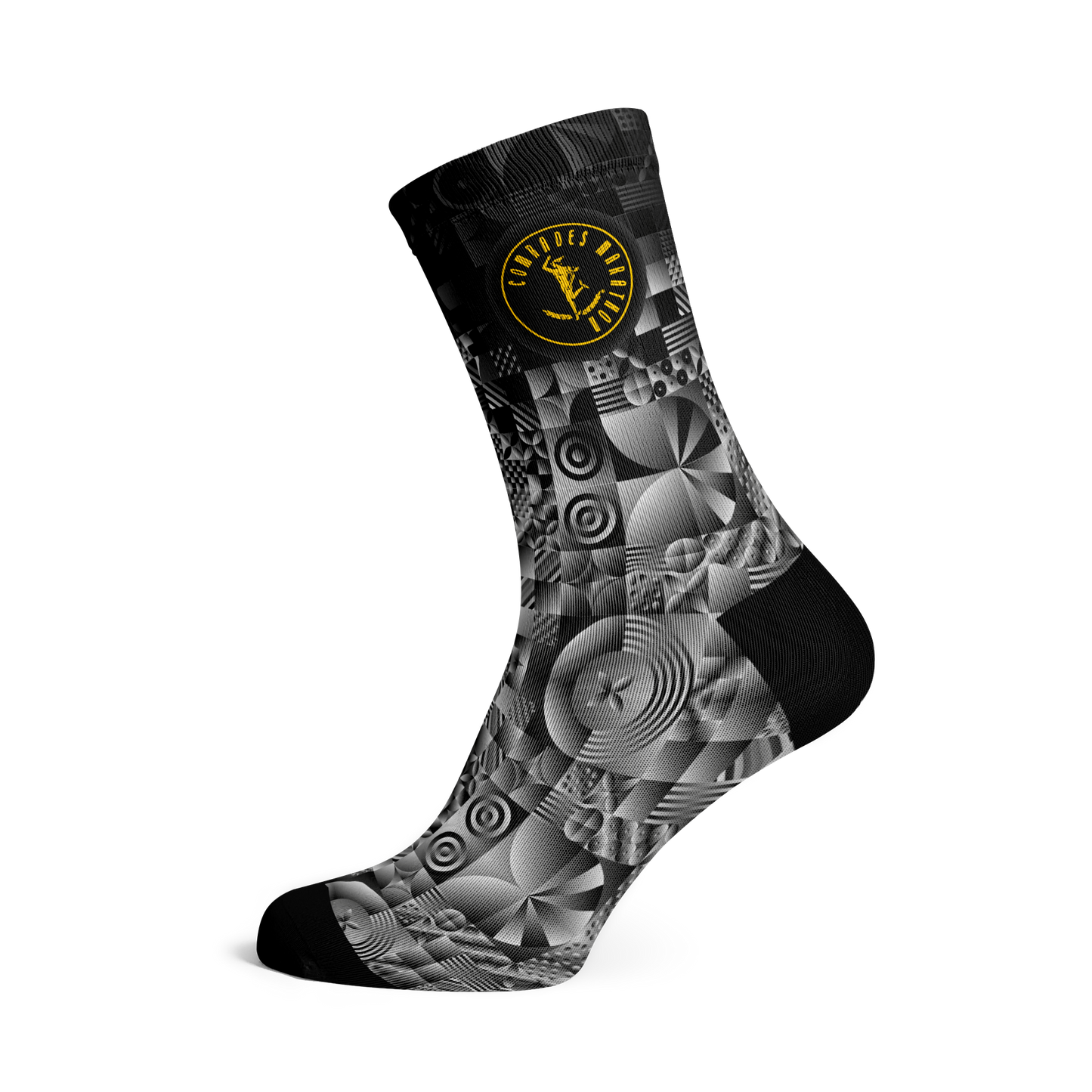 Comrades Marathon Silver Running Crew Socks