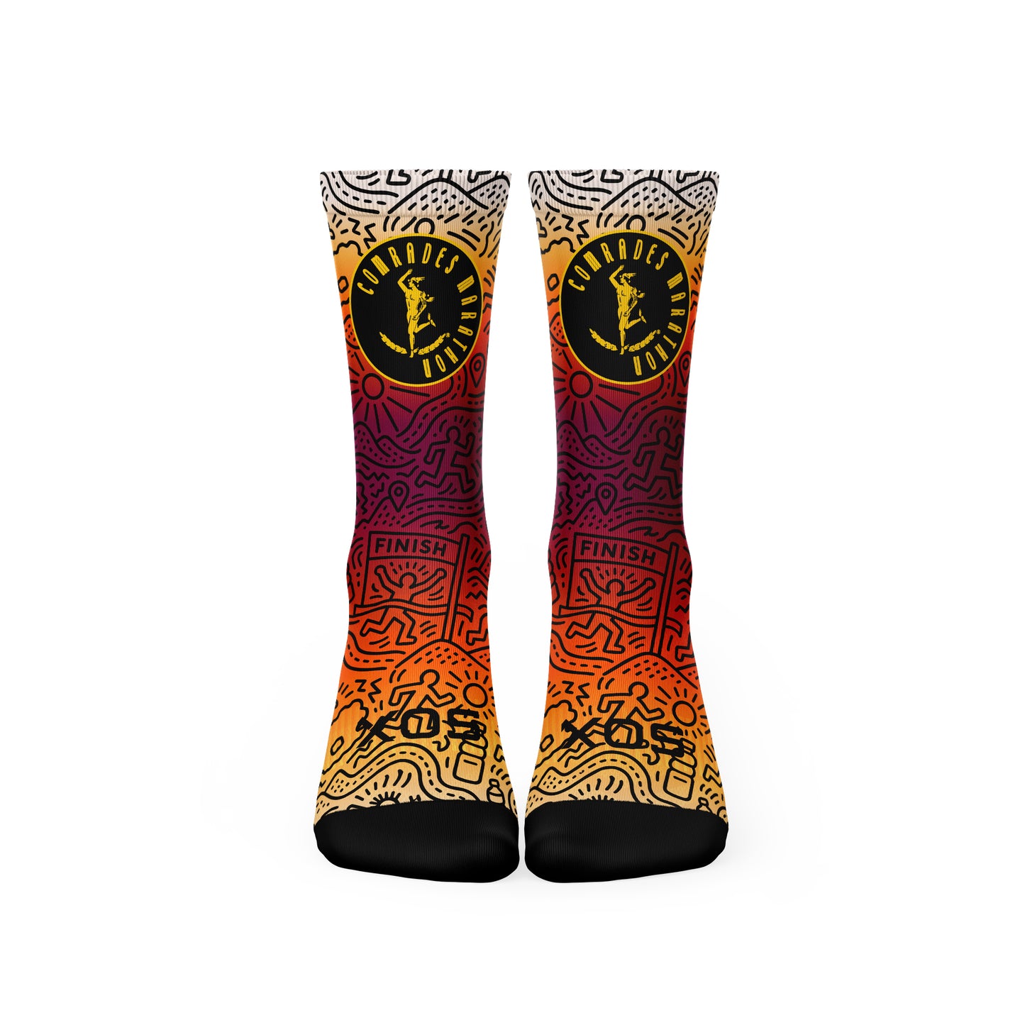 Comrades Marathon Sunset Crew Socks