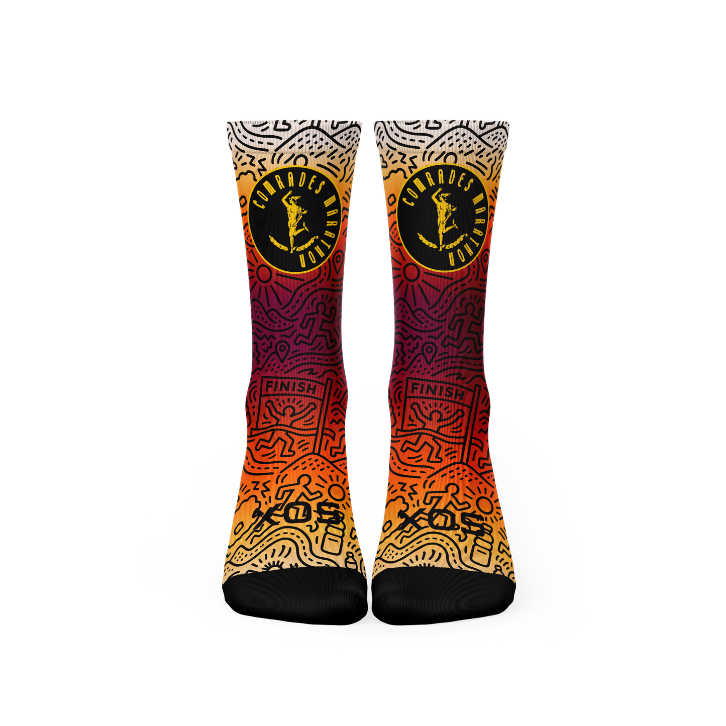 Comrades Marathon Sunset Crew Socks
