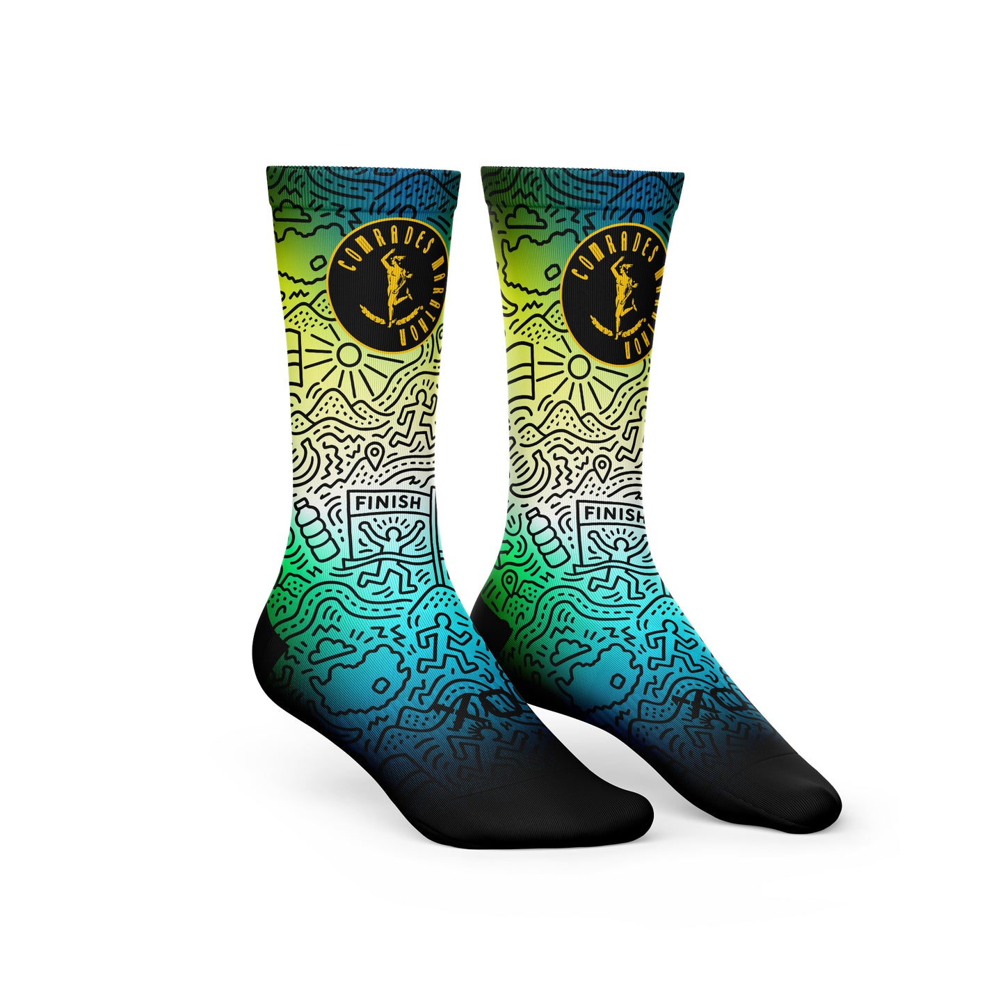 Comrades Marathon Sunrise Crew Socks