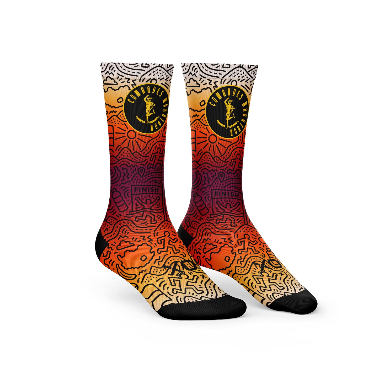 Comrades Marathon Sunset Crew Socks