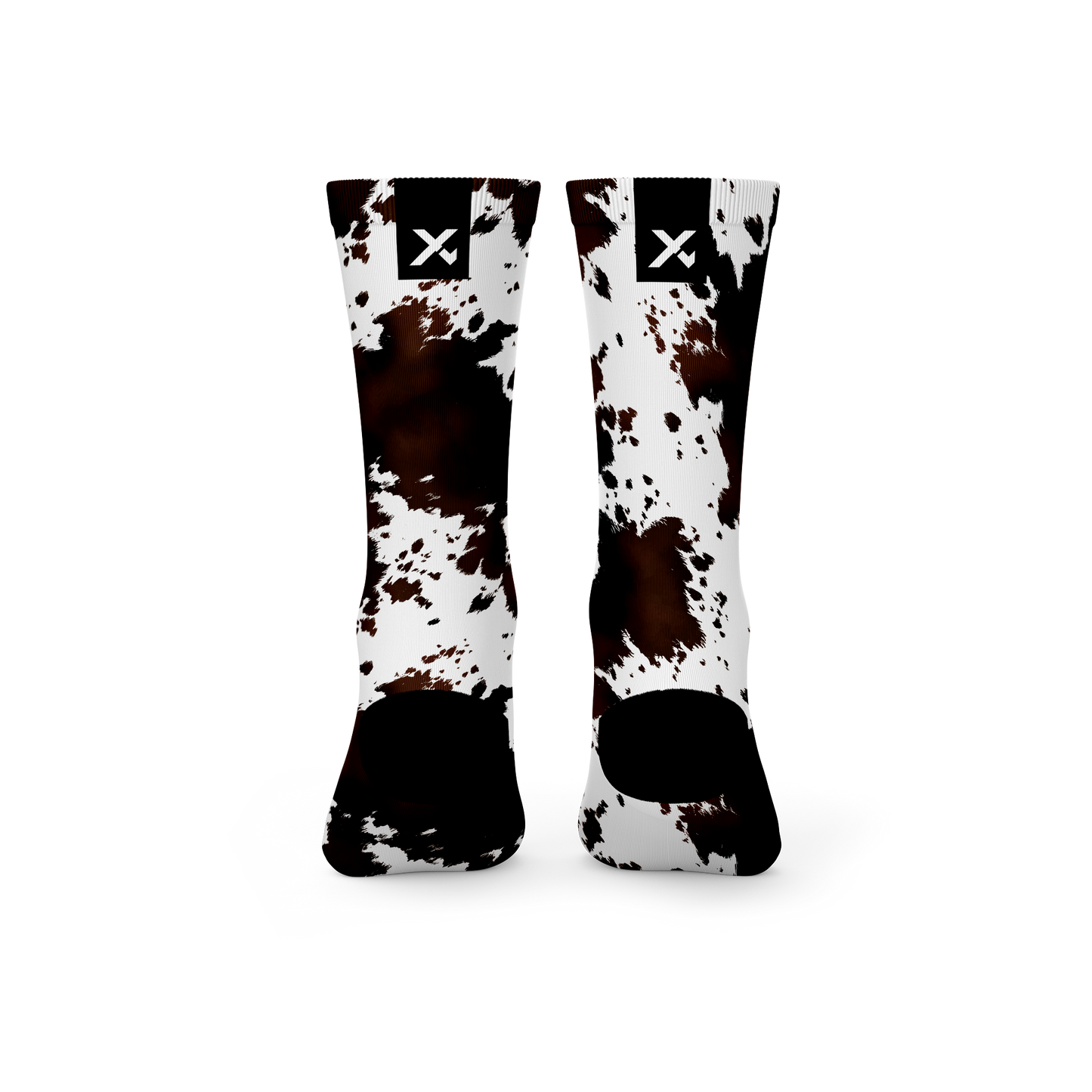 Cow Print Active Crew Socks