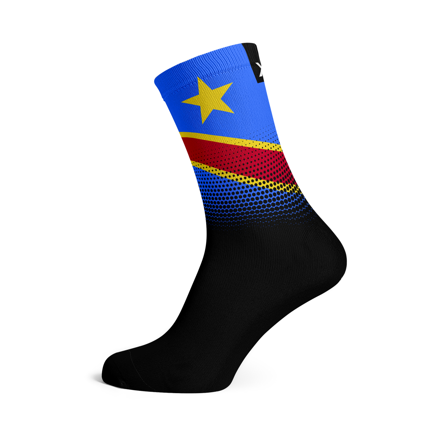 Democratic Republic of the Congo Flag Crew Socks