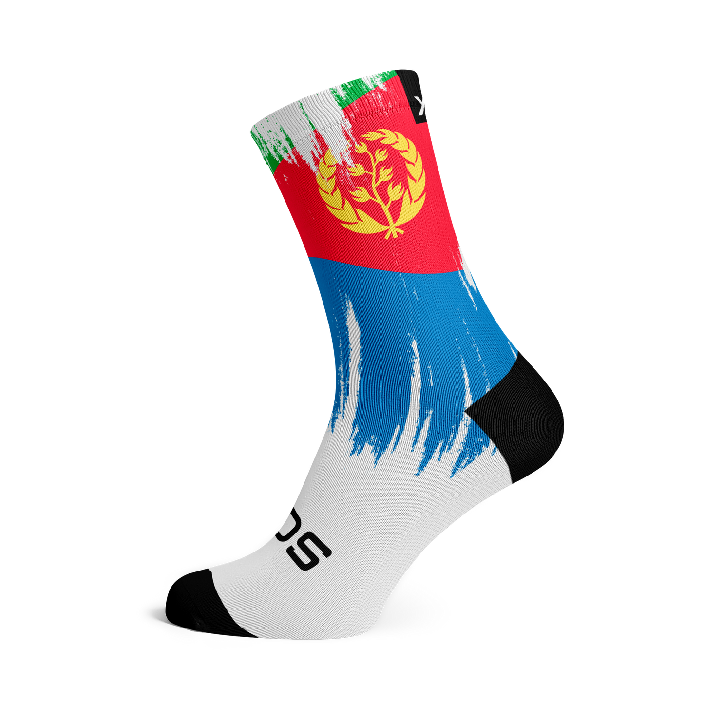 Eritrea Splash Flag Crew Socks