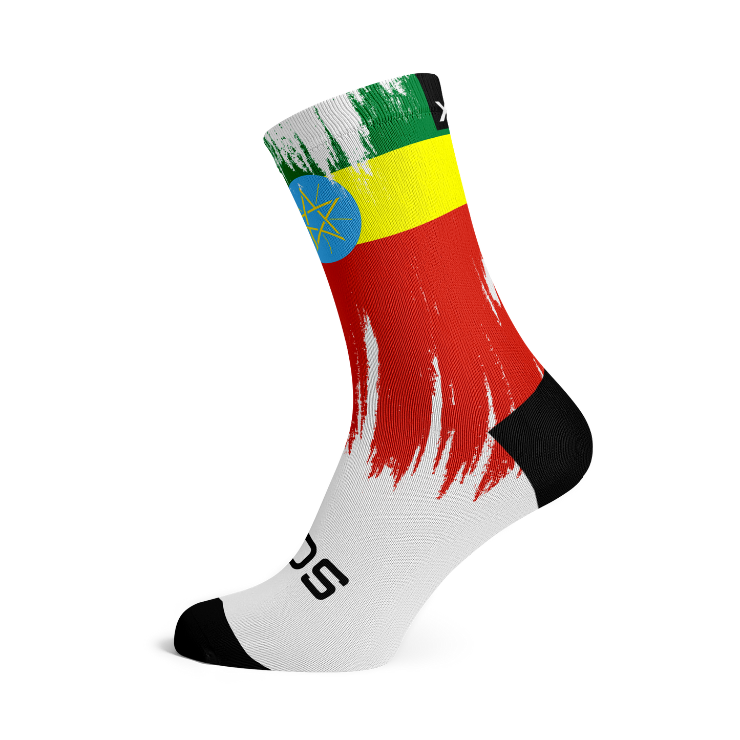 Ethiopia Splash Flag Crew Socks