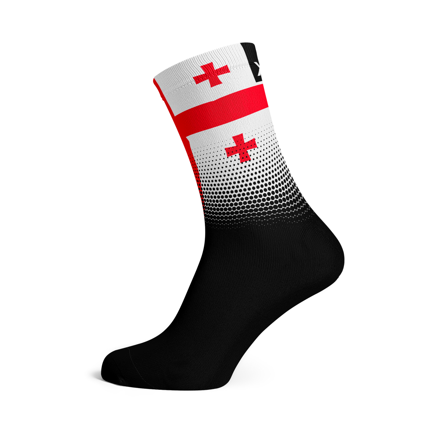 Georgia Flag Crew Socks