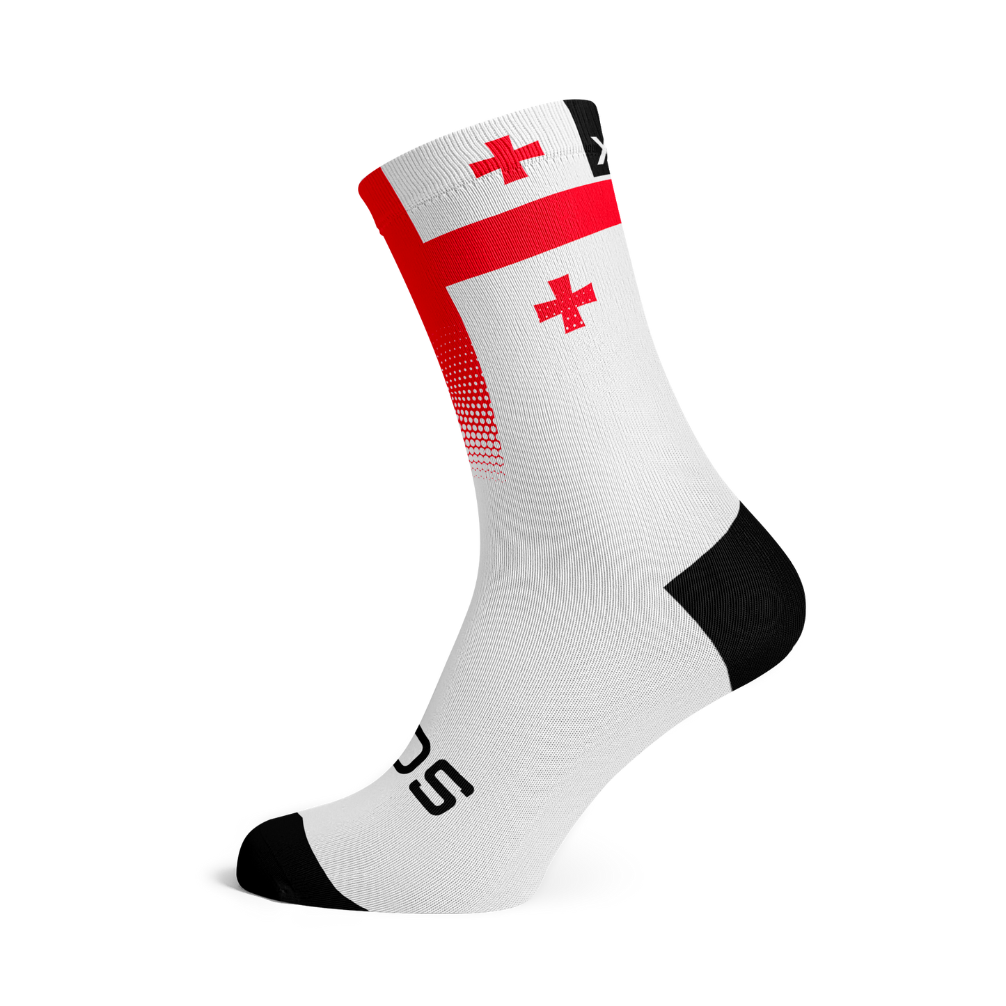 Georgia Flag Crew Socks