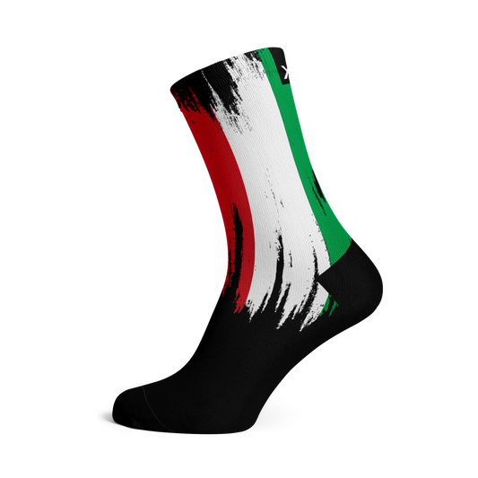 Italy Splash Flag Crew Socks
