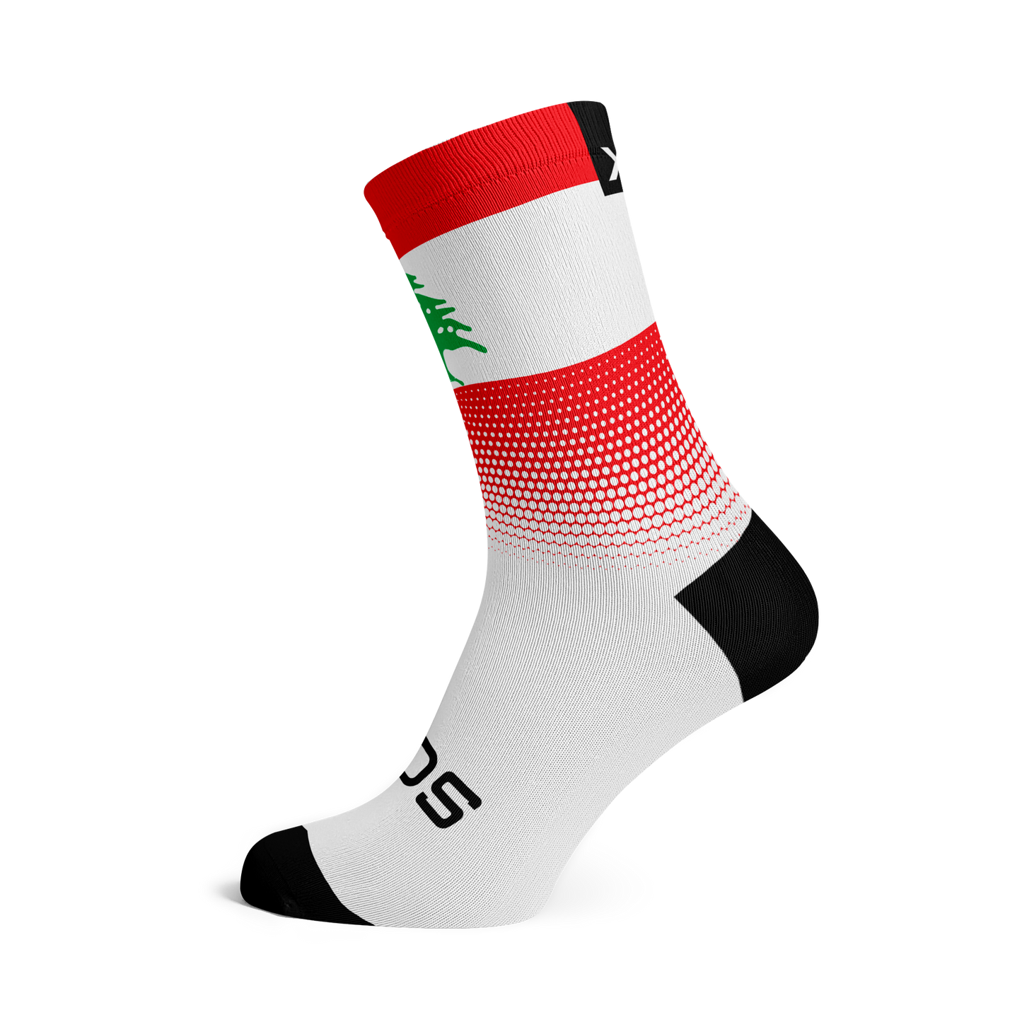 Lebanon Flag Crew Socks