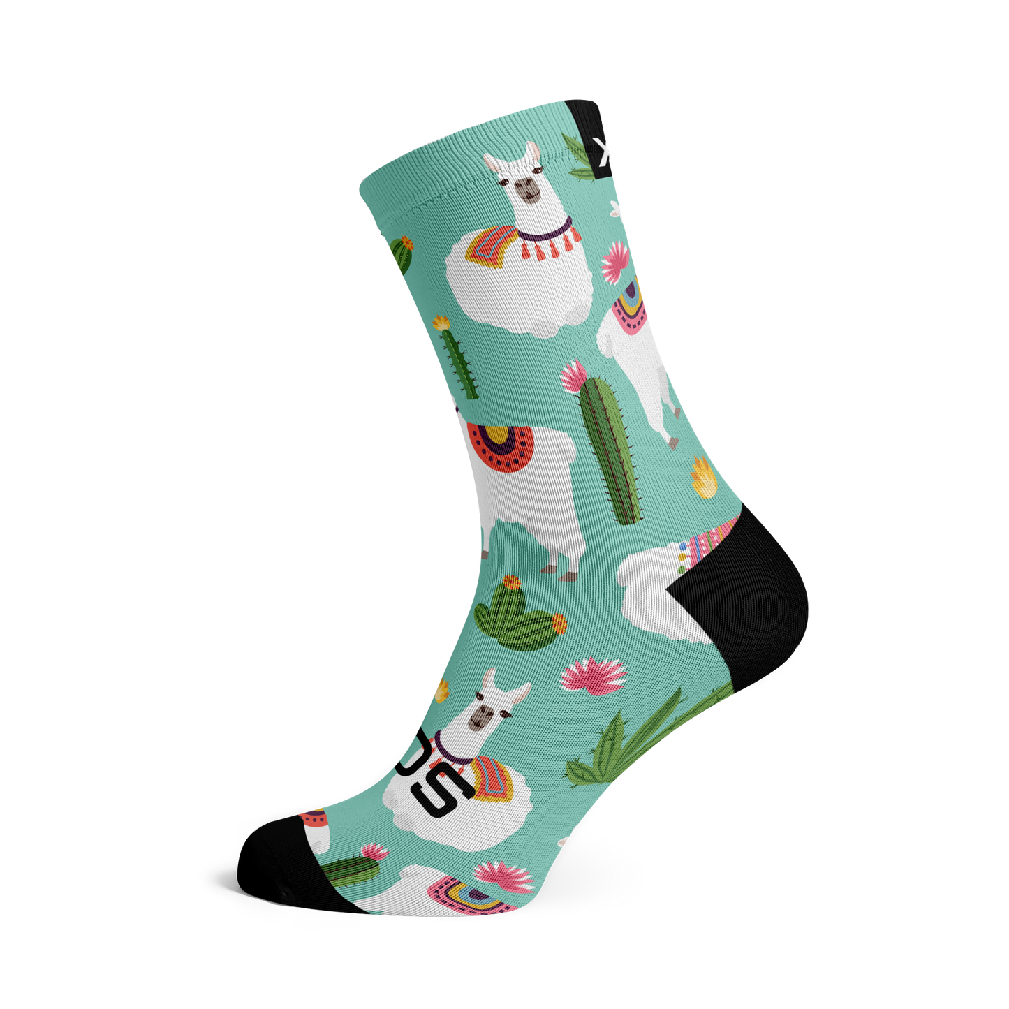 Llama Casual Crew Socks