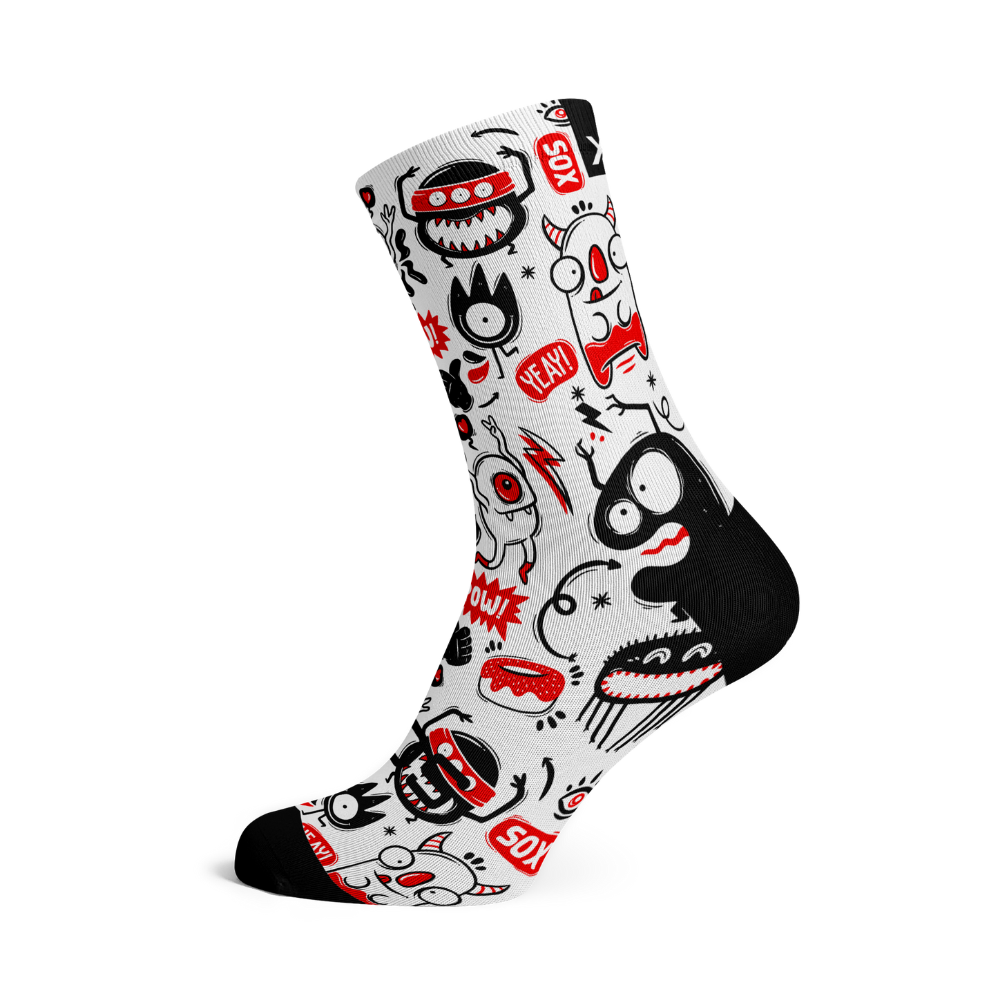 Monster Casual Crew Socks