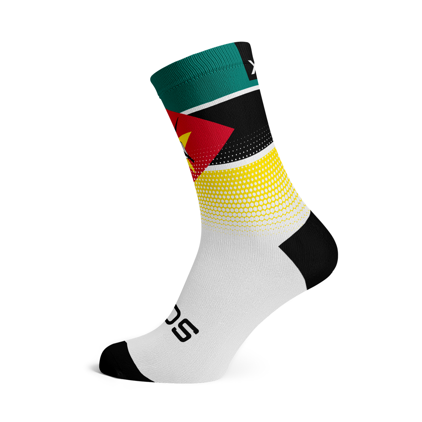 Mozambique Flag Crew Socks