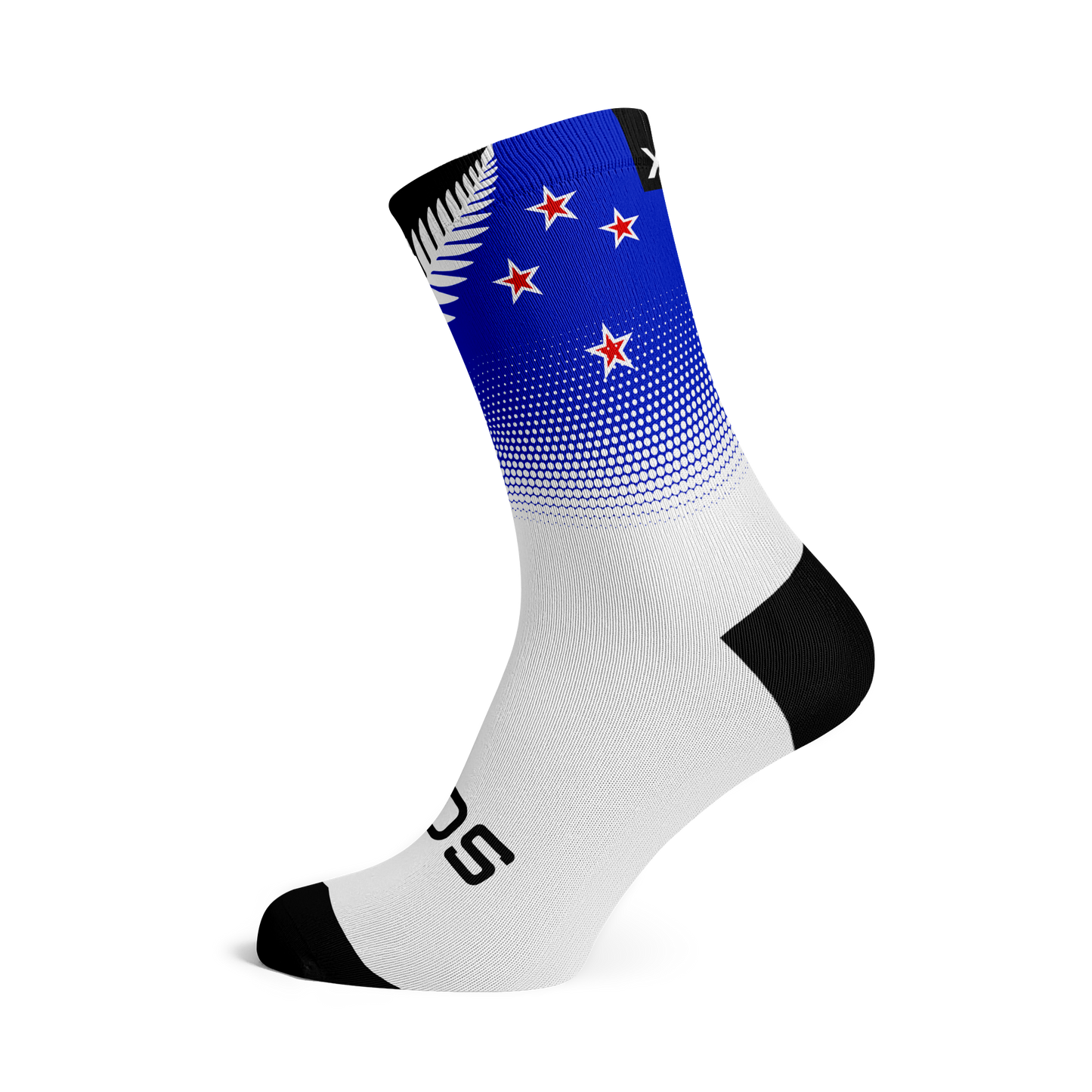 New Zealand Silver Fern Flag Crew Socks