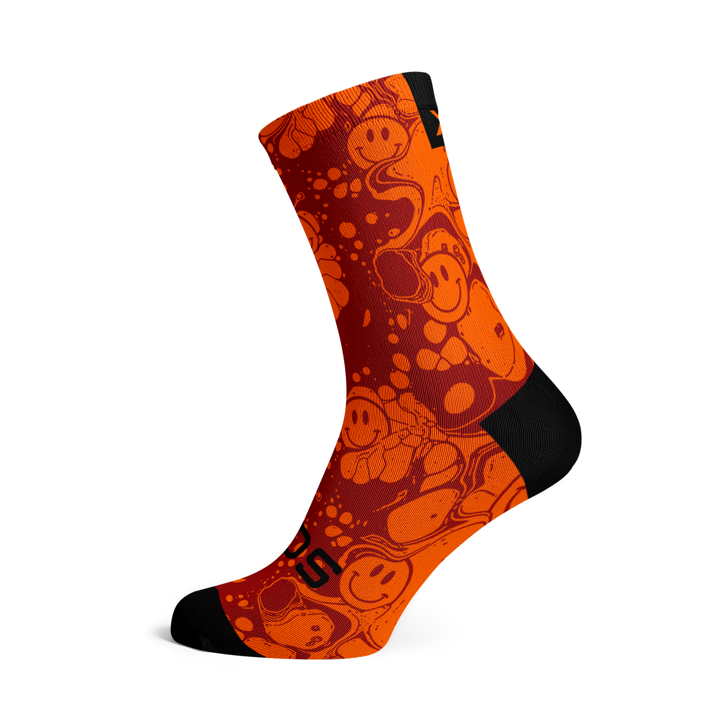 Neon Slide Orange Socks