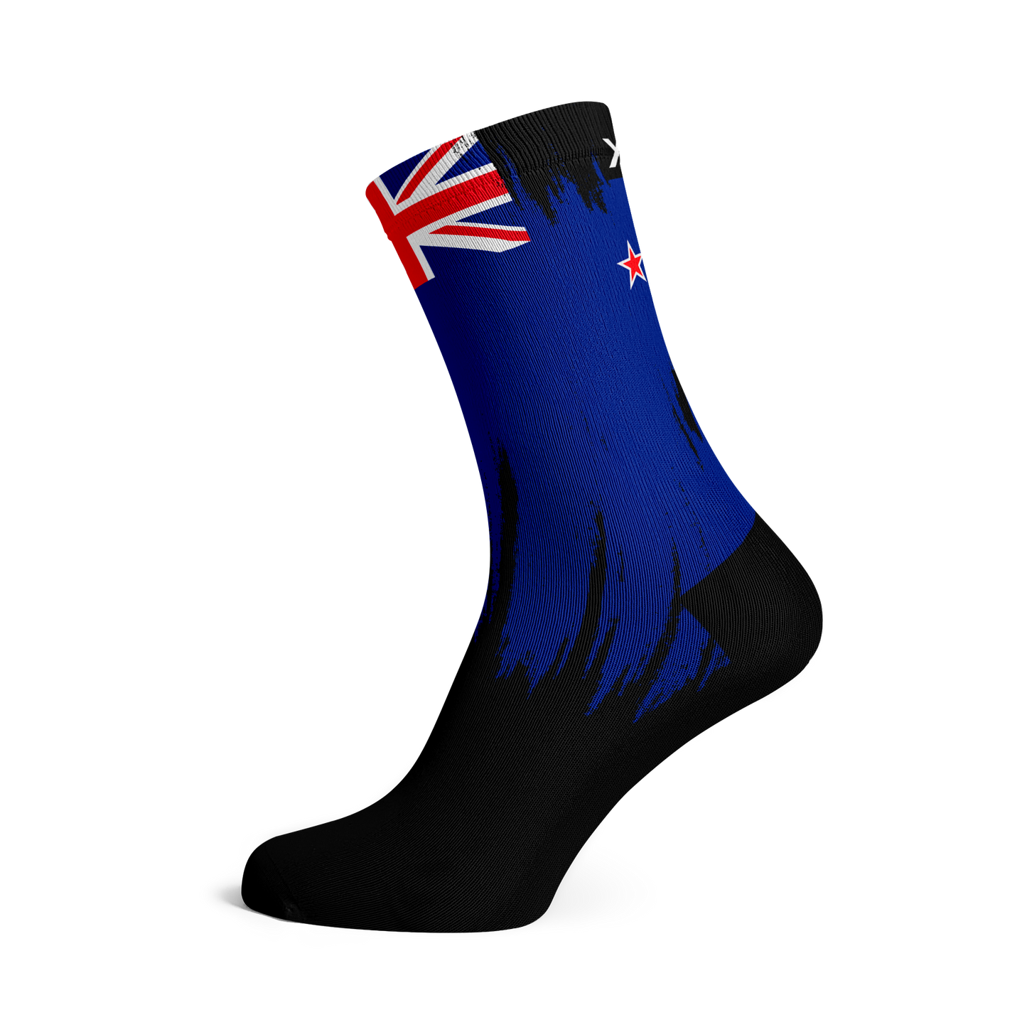 New Zealand Splash Flag Crew Socks