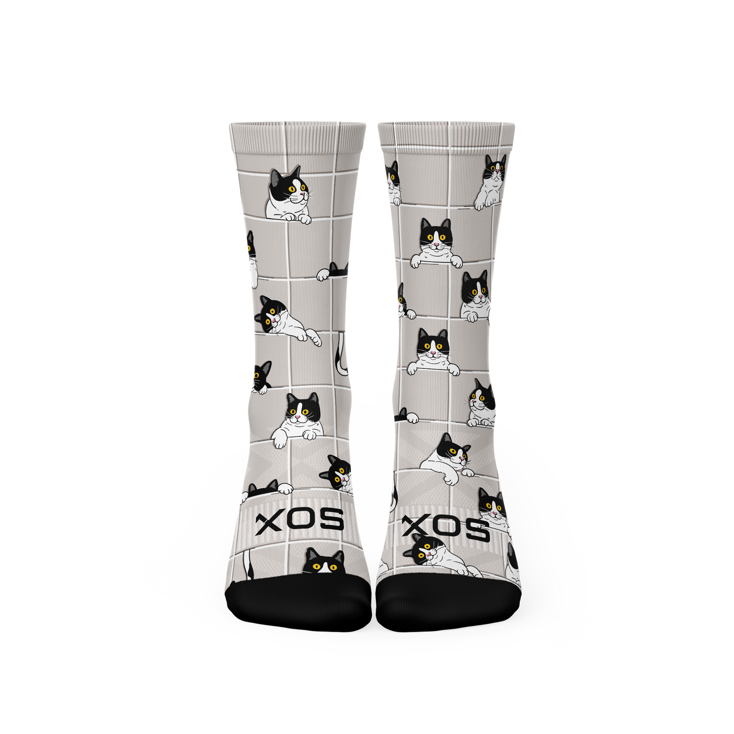 Peekaboo Paws Active Crew Socks