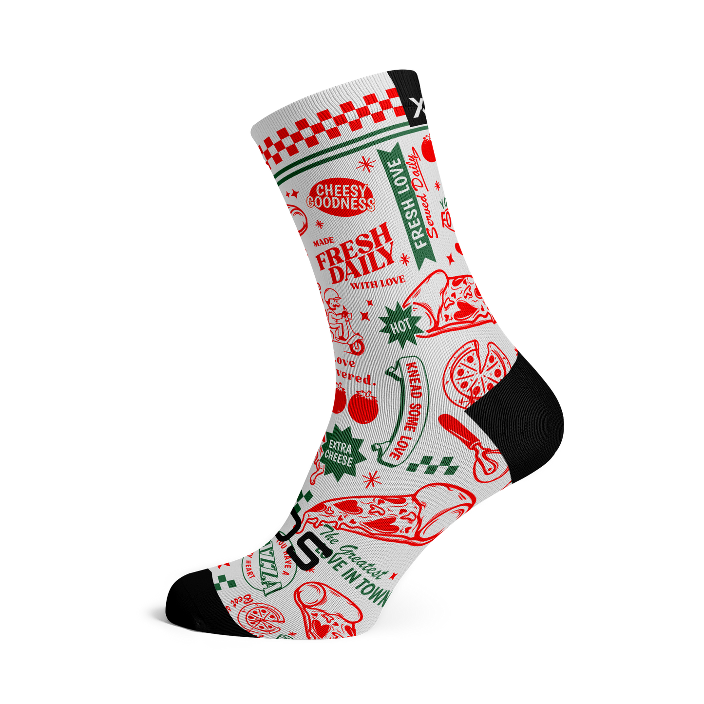 Pizza My Heart Casual Crew Socks