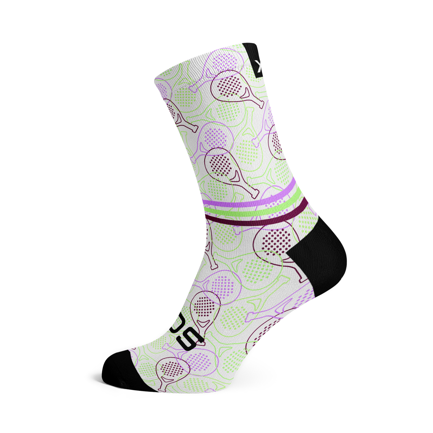 Purple Bat Padel Crew Socks